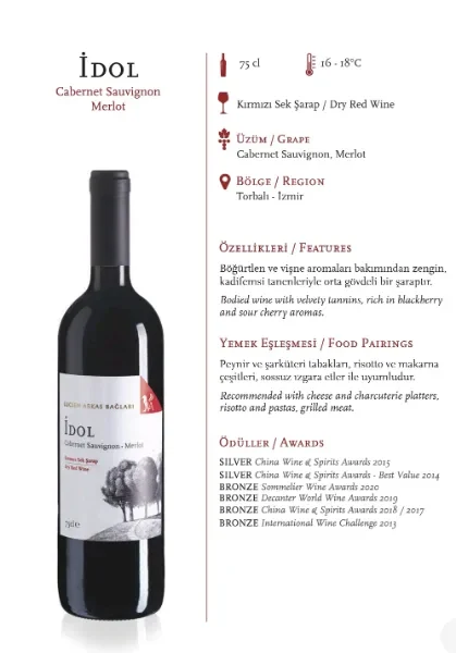 İdol Kırmızı Cabernet Sauvignon Merlot